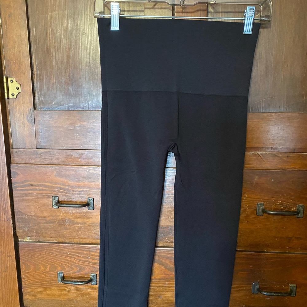 Black size large high wasted Spanx leggings